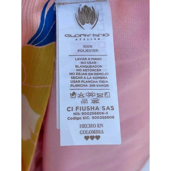 New without tag Gloryang Atelier Womens Wrap Ruffled Kimono Long Dress Sz S/M - Picture 15 of 15